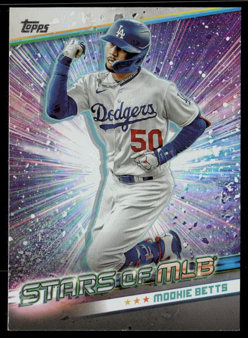Mookie Betts #SMLB-9 Baseball Cards 2024 Topps Stars of MLB trading card — raw and PSA graded price guide