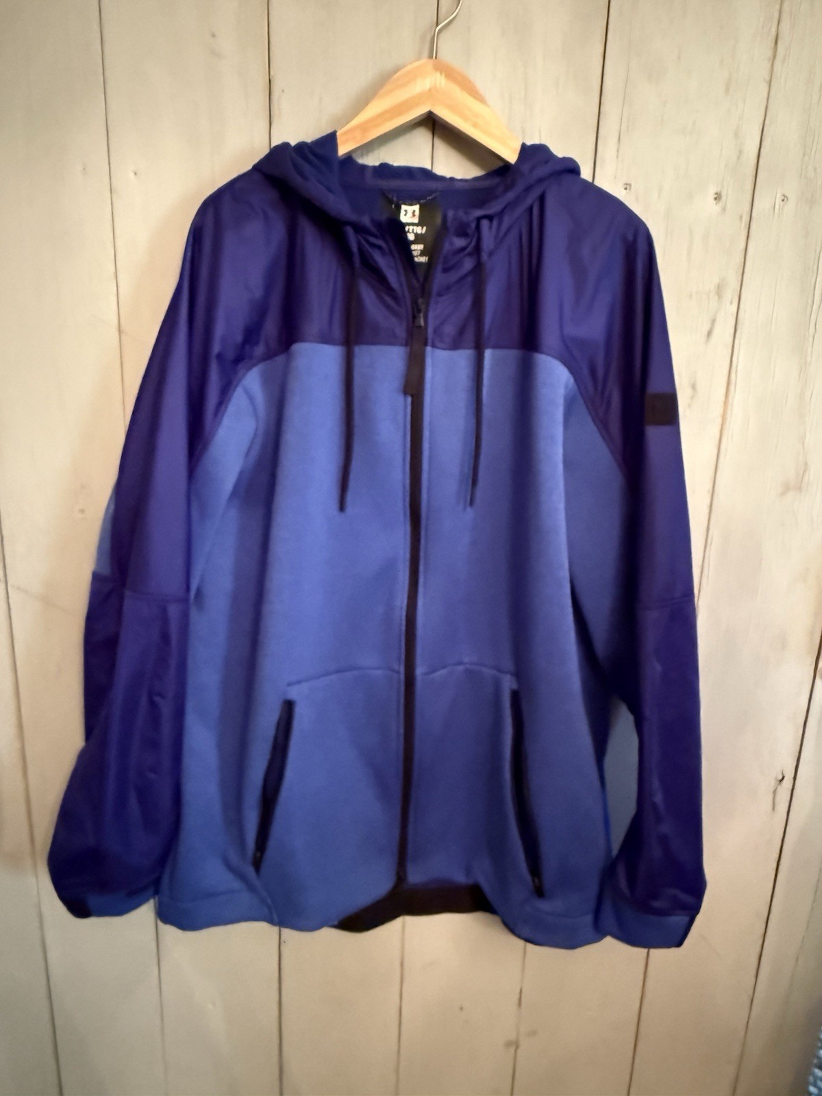 Under Armour Jacket Men Blue Unstoppable Full Zip The Swacket Sz-XXL C20 thumbnail 2