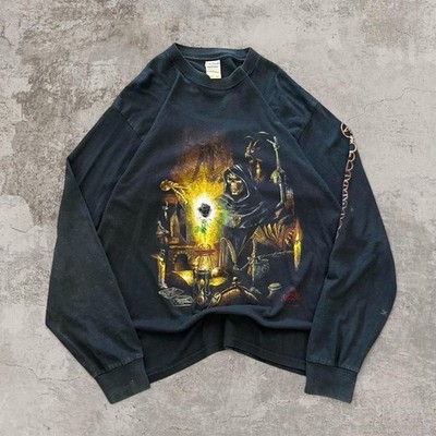 y2k/2000s Rare Alchemy Gothic Grim Reaper Longsleeve tee Large Magnum Opus