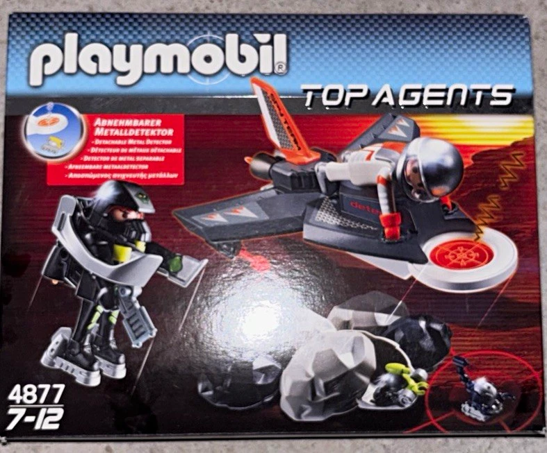 Playmobil Top Agents Baukasten Set 4877 Metalldetektor Alter 7-12 Jahre