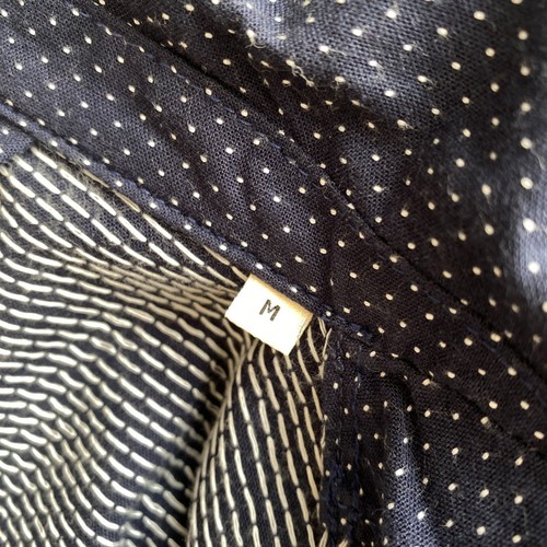Edwin Simple Post Blazer Navy Blue Polka Dot Cotton Jacket Men’s Medium 38R - Picture 11 of 14