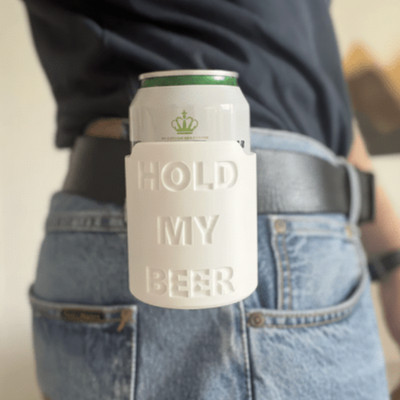3D Printed Beer Can Holster | Hold My Beer Hands-Free Holder