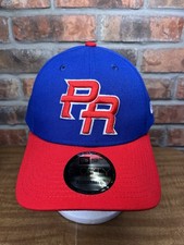 New Era Puerto Rico PR Red Blue Embroidered Logo 9forty Snapback Hat Baseball