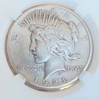 1921 Peace Dollar - Key Date - RARE FIND -10