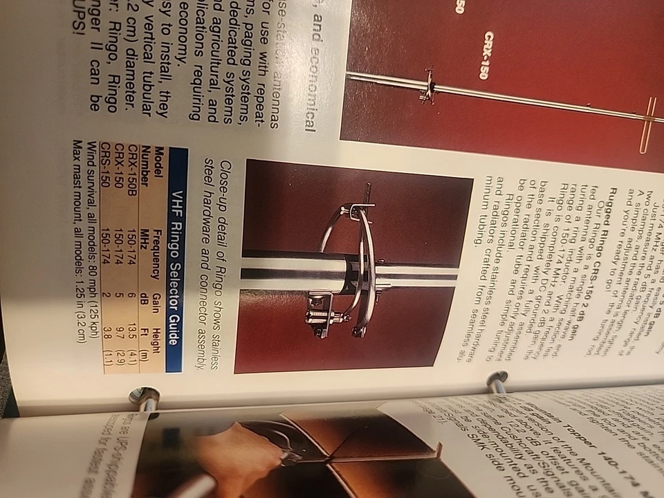 Cushcraft CRS-150 - 140-180 MHz Ringo Base Vertical Antena Ham, MURS 2 Vías Foto 4 de 4