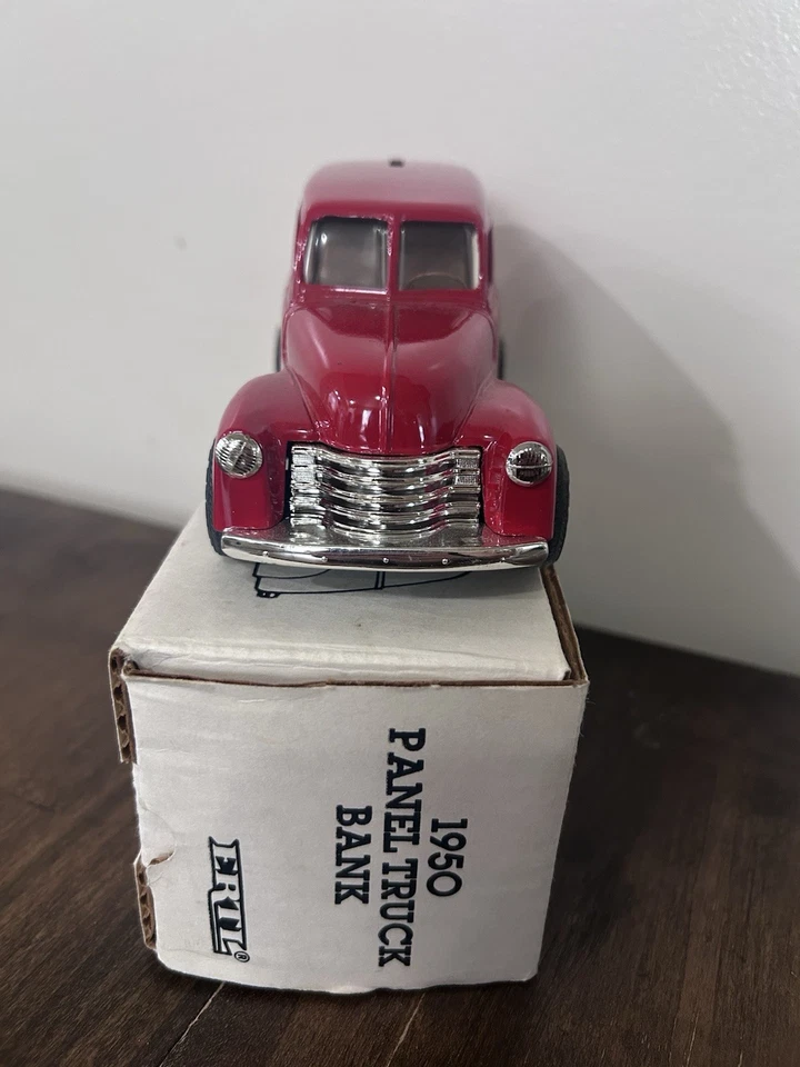 ERTL 1950 Panel Truck Bank #9081 Banco de monedas bloqueable 1:25 Hummlestown PA Fire Co Foto 4 de 4