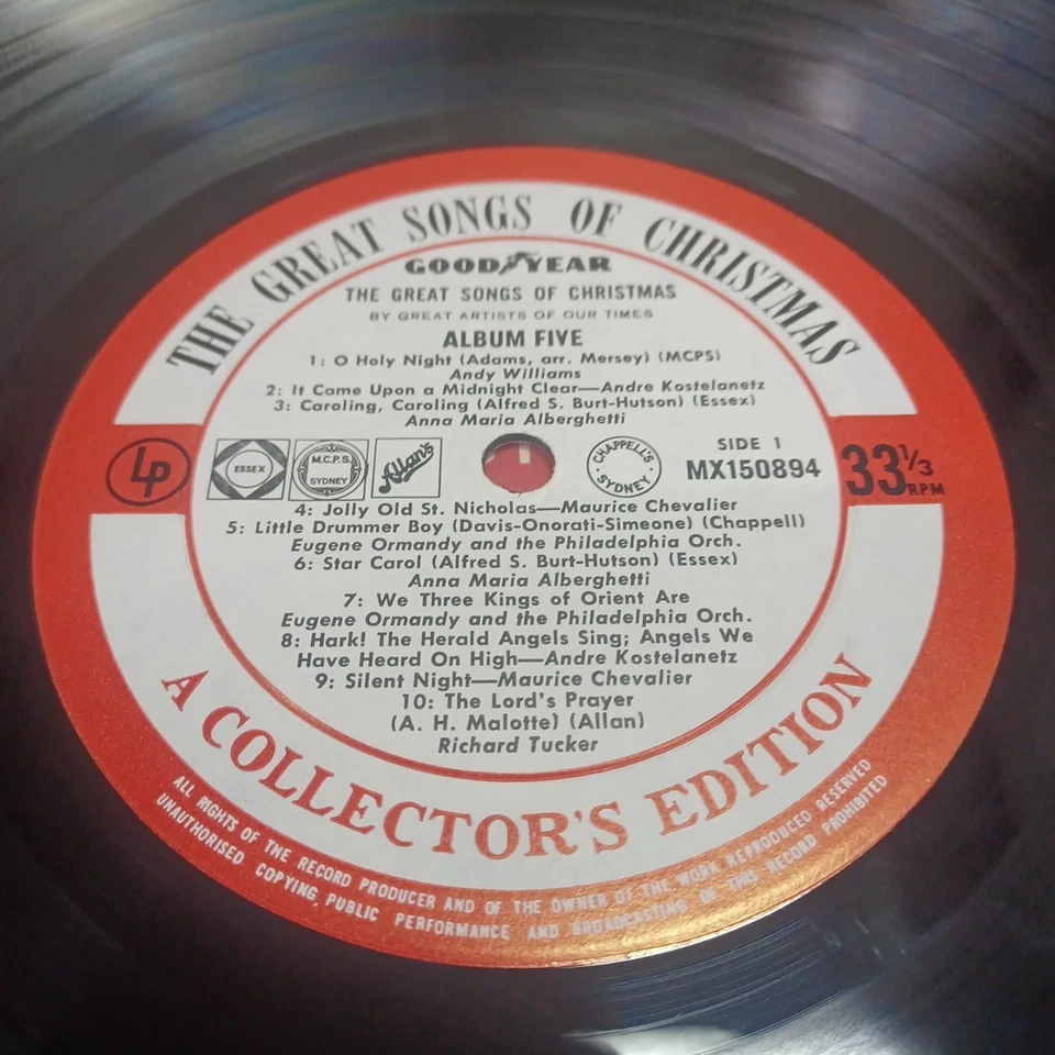 Goodyear RECORD:  Great songs of  Christmas, No. 5 (various artists) NM/VGP - Image 3 of 4