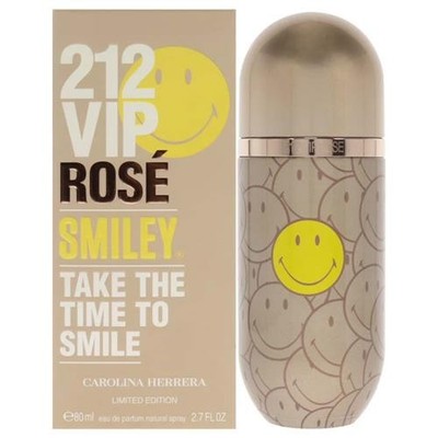 212 VIP Rose Smiley by Carolina Herrera for Women 2.7oz Eau De Parfum Spray