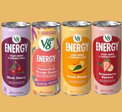 V8 Energy Drinks 237ml Dosen alle Geschmacksrichtungen USA Import