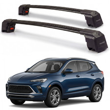 Roof Rack Cross Bars For Buick Encore Gx 2020-2026 Aluminum Lockable Pair Black