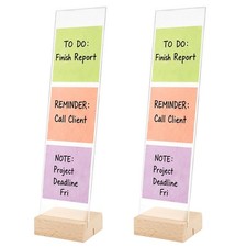 2 Pcs Monitor Memo Board, Portable Computer 3.15 x 12.2 inches