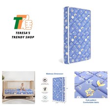 Dual-Sided Crib Toddler Mattress 52" x 27.6" Firm and Comfortable