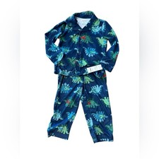 Carter's Kids Dinosaur Pajama Set - Navy and Green