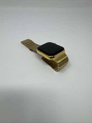 24K Pozłacany 45MM Apple Watch SERIA 7 Łącze ze stali nierdzewnej GPS LTE O2 CUSTOM - Zdjęcie 10 z 24