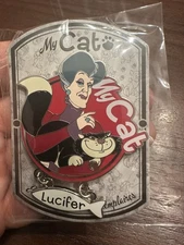 Disney my cat dangle Pin Lady Tremaine and Lucifer from the movie Cinderella DLP