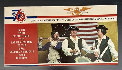 24 Postkartenalbum Amerikas zweihundertjähriges Jubiläum 1776-1976 Sehr guter Erhaltungszustand Damen Auxiliary unbespielt