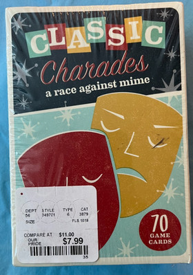 Card Games - Lot of 2 - Classic Charades a Race Against Time and Movie Trivia