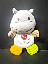 Vtech Baby LiL Critters Hippo Teether Plays Music crinkles squicky Plush Toy
