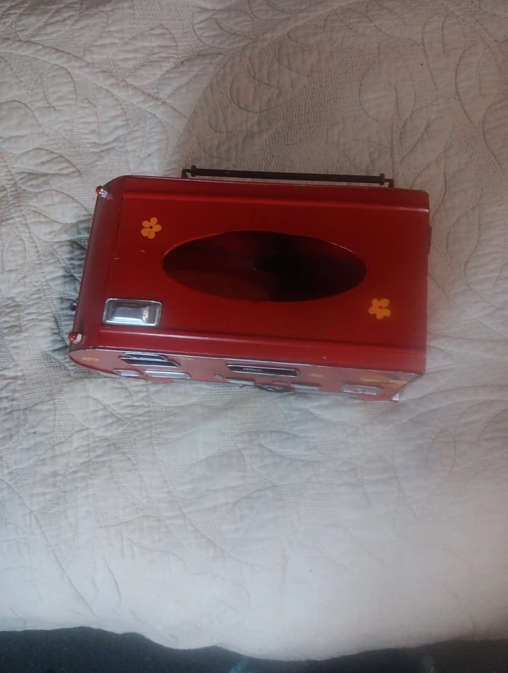 Soporte de pañuelo modelo remolque cámper rojo Foto 2 de 4