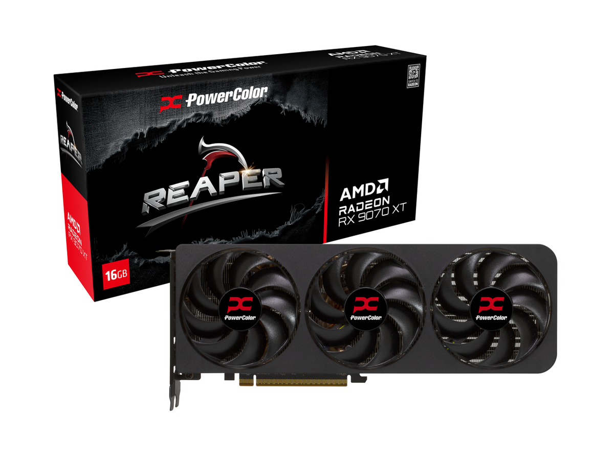 PowerColor Reaper Radeon RX 9070 XT 16GB GDDR6 PCI Express 5.0 x16