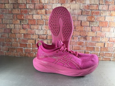 Asics Gel-Nimbus 25 Athletic Running Women Size 10 Pink Rave Pure Silver  