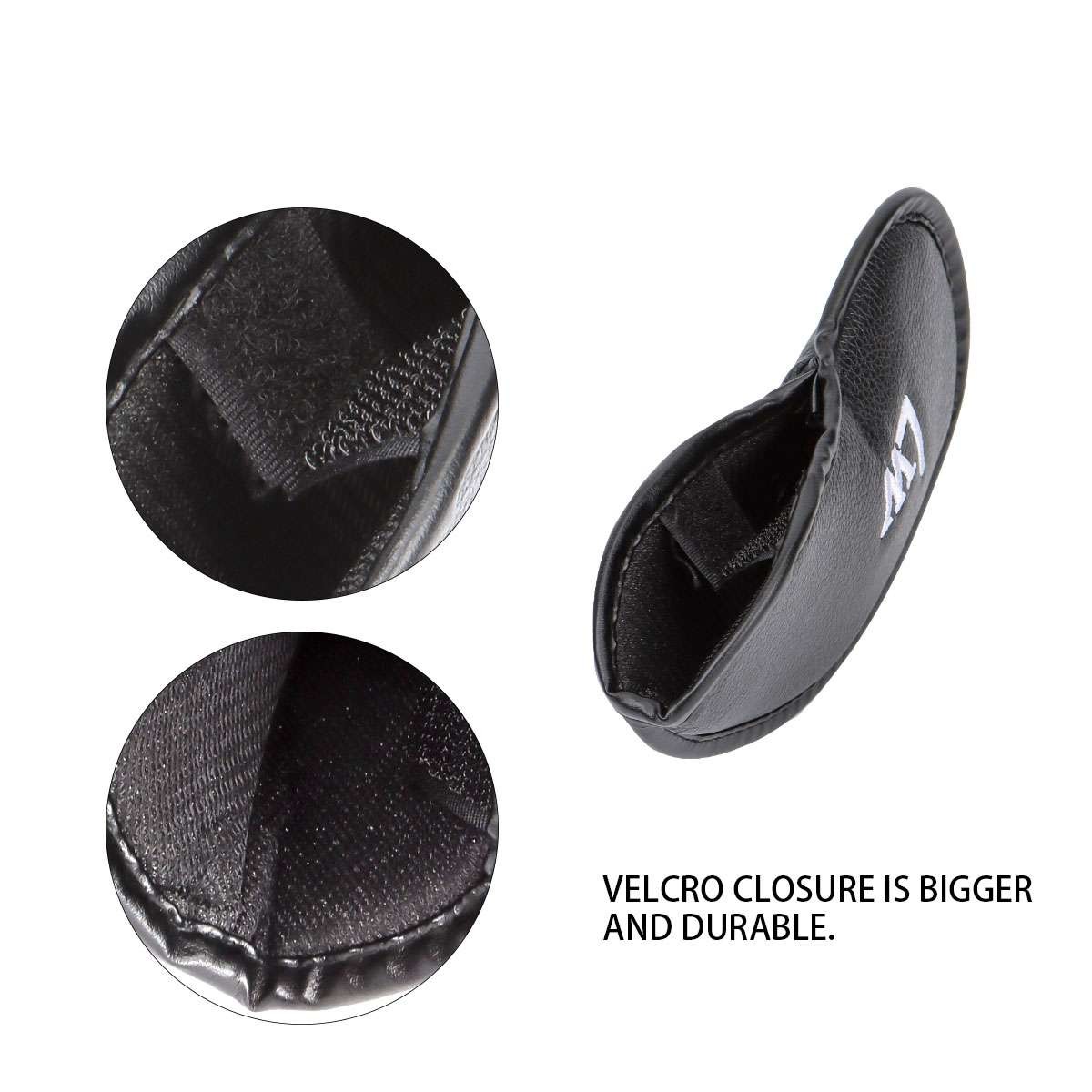 12pcs Leather Golf Iron Head Covers Thick Synthetic Golf Club Headcover Set