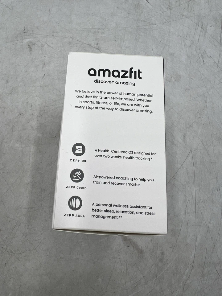 Amazfit Active 2 44mm Fitness Smart Watch with Leather Band New In Box - Image 2 of 3