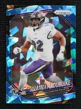2025 Panini Prizm Blue Ice 23/99 Justin Madubuike Nnamdi #22 1bi3