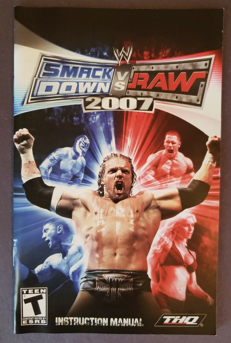WWE SMACKDOWN! VS. RAW 2007 ~ PLAYSTATION 2 (PS2) ~ COMPLETE