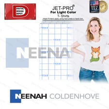 Heat Transfer Paper JET PRO® SS 11"x17" -50 SHEETS, Inkjet Print -Light Fabrics 