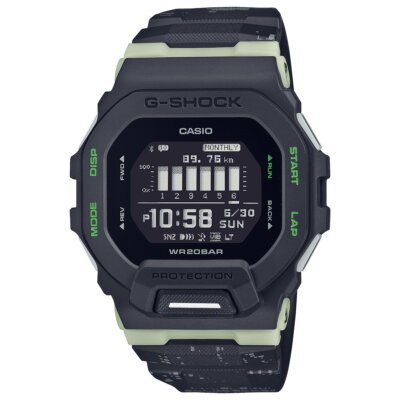 CASIO G-SHOCK GBD-200LM-1JF Black G-SQUAD Bluetooth Men's Watch