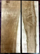 TWO BEAUTIFUL KILN DRIED SAPPY CHERRY S4S BOARDS WOOD LUMBER 24 X 8-9 X 1 1/4 T8