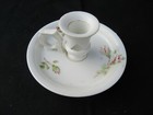 < BOUGEOIR RAT DE CAVE EN PORCELAINE DE PARIS XIX DECOR FLORAL PARFAIT ETAT