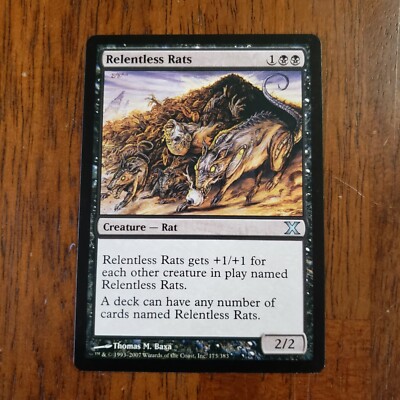 執拗なネズミ　Relentless Rats SLD757 psa10 foil Relentless Rats (#756) - Foil Extended Art Secret Lair NM