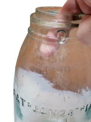 RARE ALL RIGHT BALL JAR JAN 28TH 1868 LARGE | eBay