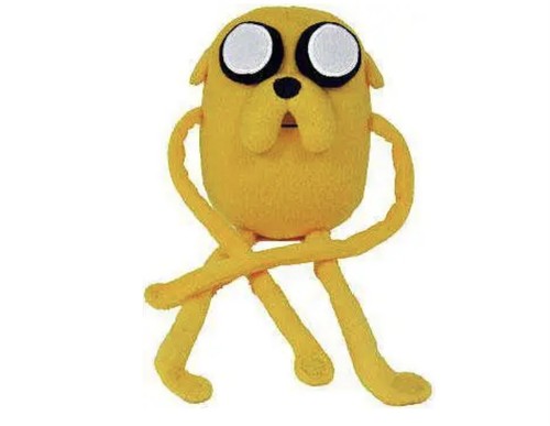 Adventure Time Jake Wrap Around Arms Plush Cartoon Network Jazwares NEW In Bag