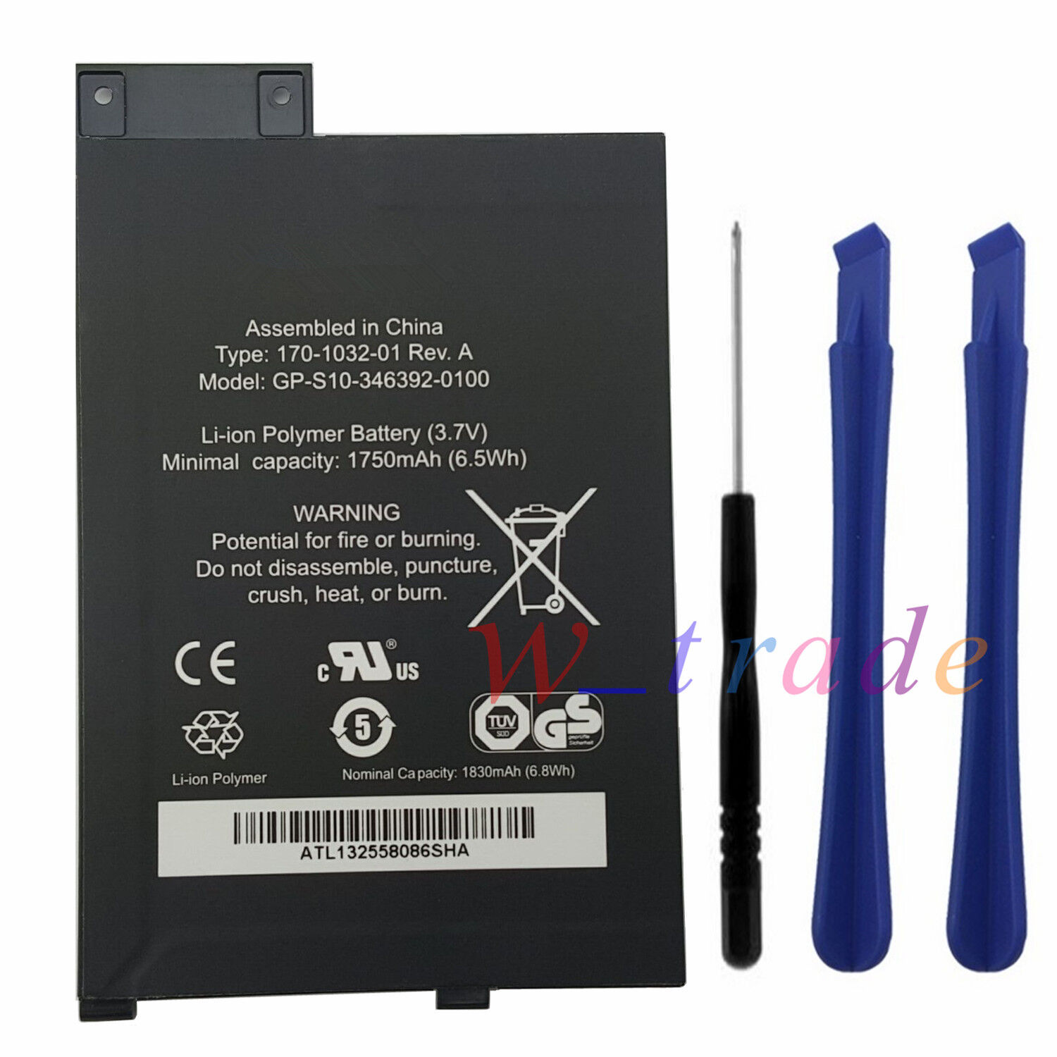 New Battery 170-1032-00 For Amazon Kindle 3 Keyboard D00901 Graphite 170-1032-01