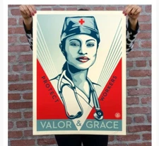 VALOR & GRACE NURSE Obey Signed & Numbered Screen Print Order Confirmed!