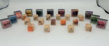 Wood Rubber Lot of 15 Stamps, 11 Stampabilities Ink Pads 2015 Teacher Craft - M7