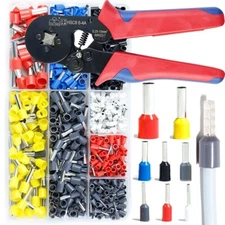 670PCS Cable Cord Ferrule Terminal Set, Pin End Bootlace & Wire Crimper