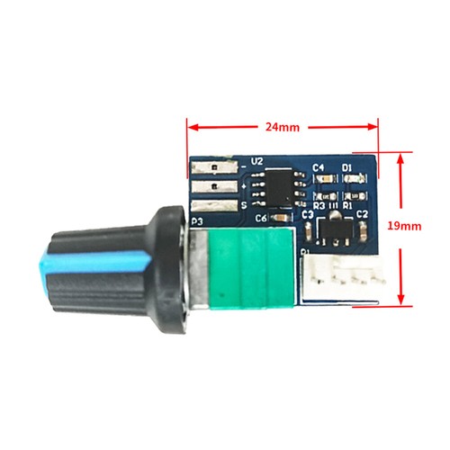 DC 12V Single PWM Speed Controller Fan Speed Controller for PC CPU Cooler Fan - Picture 6 of 7
