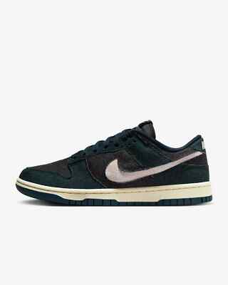 New Nike Women's Dunk Low Shoes - Armory Navy (HF1985-400)