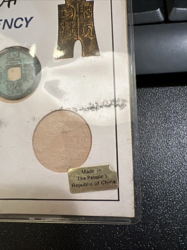 Chinese China Dynasty Bronze Coins Ancient Copper Currency One Missing - Picture 4 of 13