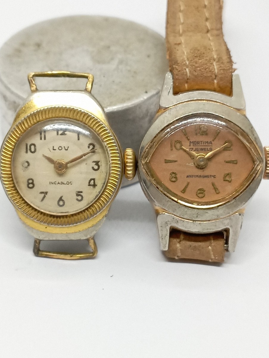 VINTAGE France Swiss MORTIMA cal. C.64.C. & LOV Cal. 25 Working