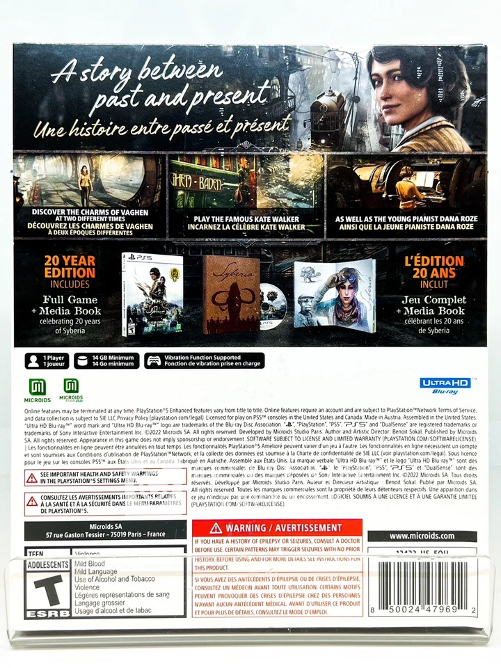 Syberia мир до 20 лет издание - PS5 - совершенно новый | в заводской упаковке - Изображение 2 из 4