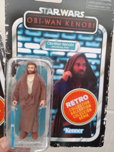 2 Figuras Star Wars Retro Collection Hasbro Darth Vader Y Obi-wan Kenobi 2022 - Imagen 2 de 3