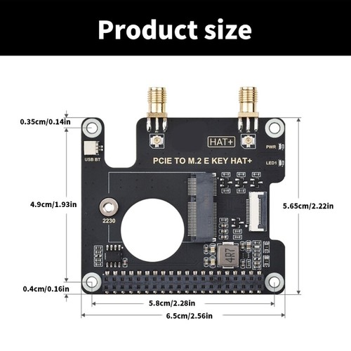 PCle to M.2 E Key Adapter Featuring USB Bluetooth-compatible Connection - Afbeelding 8 van 8