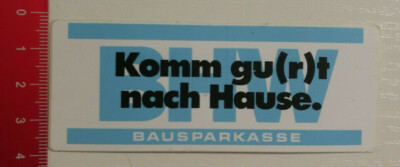 Aufkleber Sticker Bhw Bausparkasse Komm Gut Nach Hause Ebay