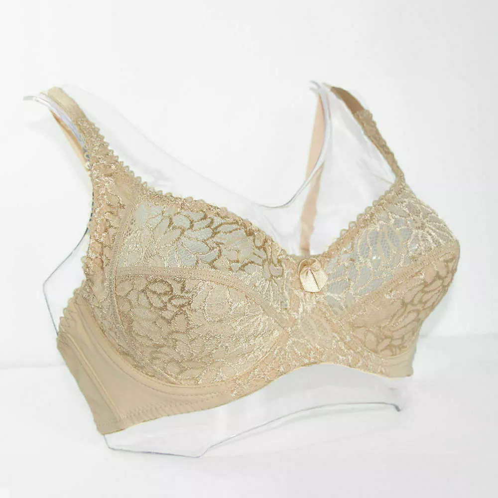 BEYOND SEXY!!! TELIMUSSTO BEIGE SHEER EMBROIDERED CUPS UNDERWIRE