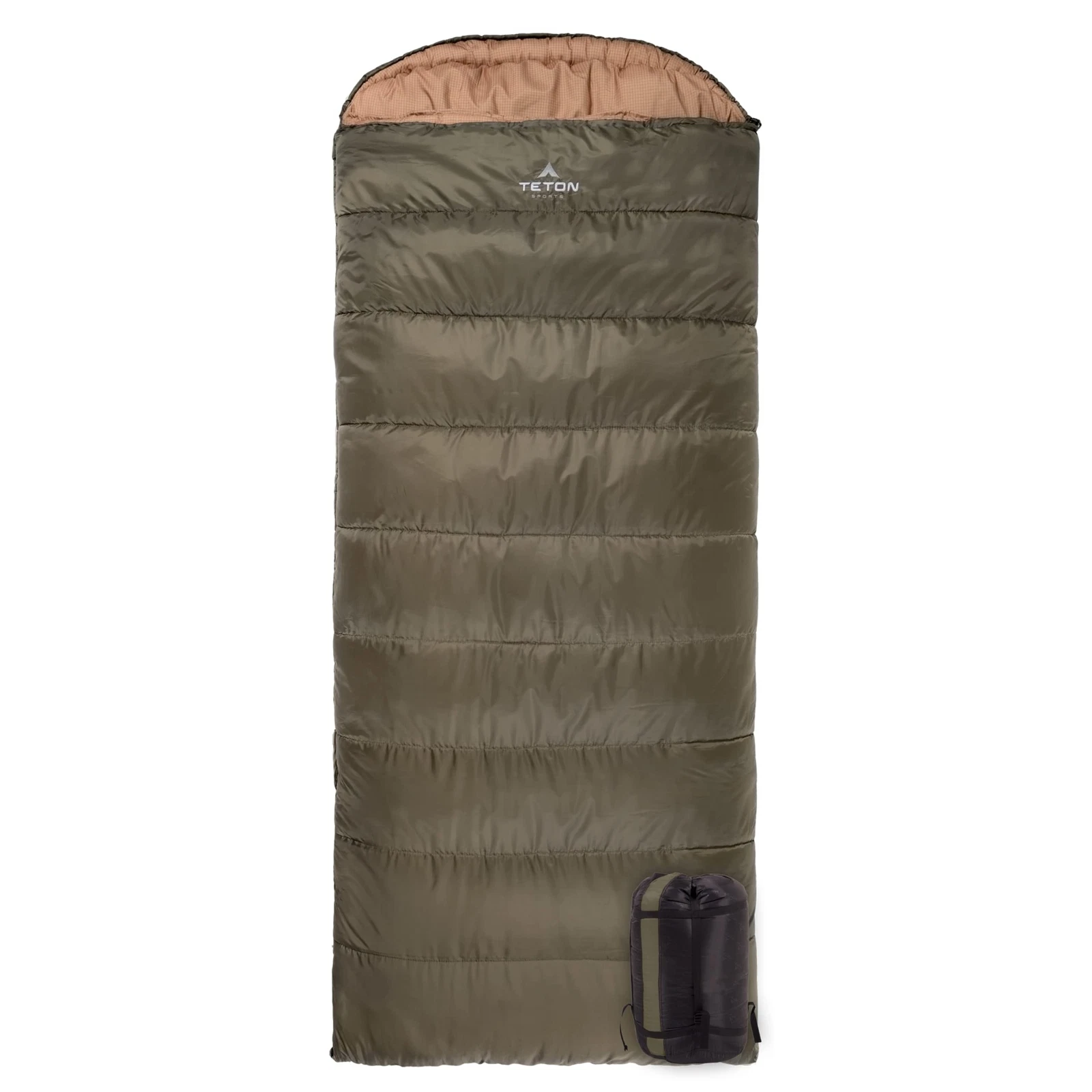 TETON Sports Celsius XL 0 Degree Sleeping Bag Right Zipper Green